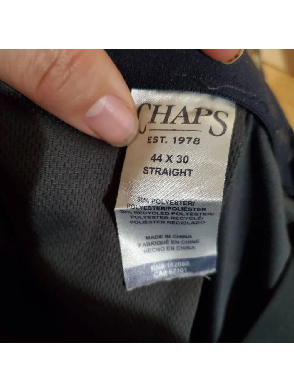 Chaps washing taken so